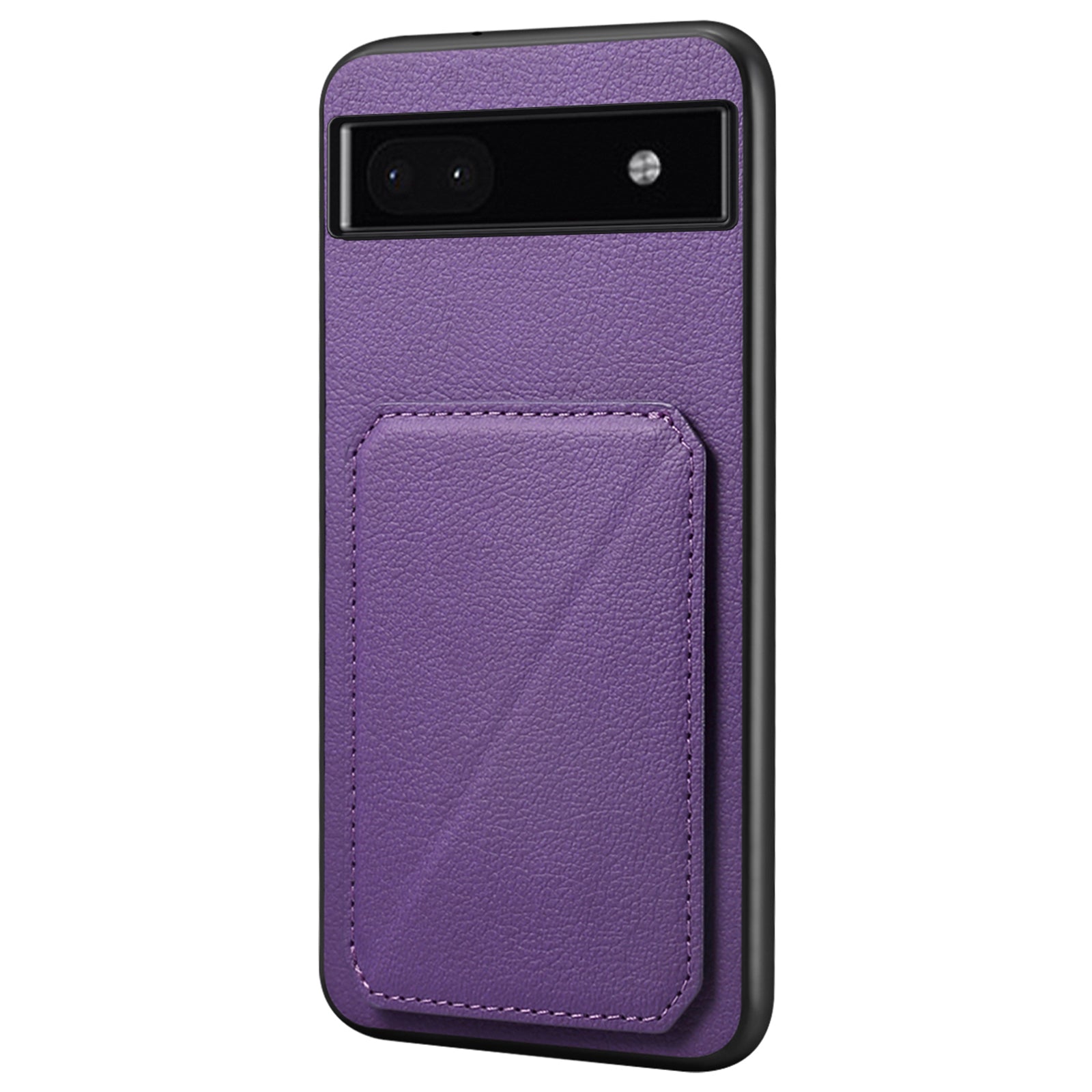 For Google Pixel 6a Case Kickstand Leather+PC+TPU Cell Phone Case with Card Holder For Google Pixel 6a Case Kickstand Leather+PC+TPU Cell Phone Case with Card Holder